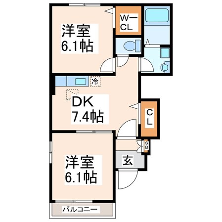 ニュープロスパーの物件間取画像